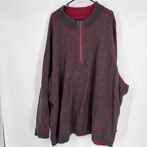 Tommy Bahama Men's Flipshore Half-Zip Reversible Sweatshirt Big & Tall‎ 5XLB